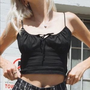 brandy melville black jennifer top